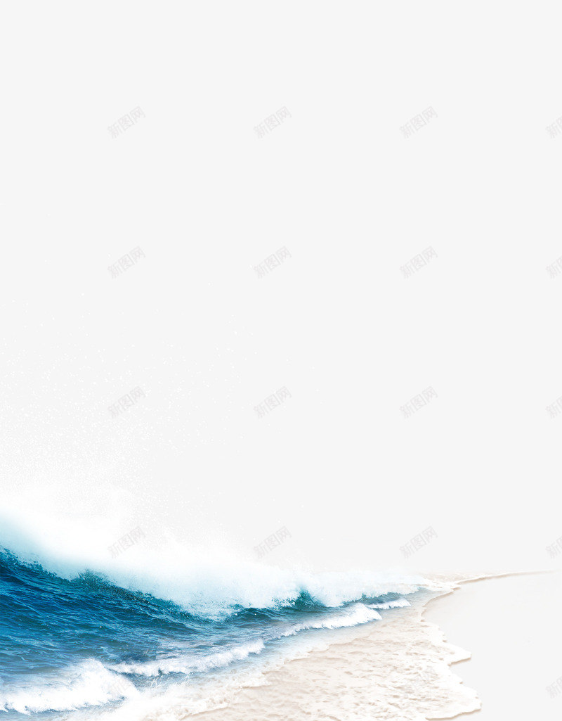沙滩海边海浪蓝色大海png免抠素材_新图网 https://ixintu.com 大海 沙滩 海浪 海边 海阔天空