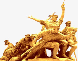 军人雕像七一建党节高清图片