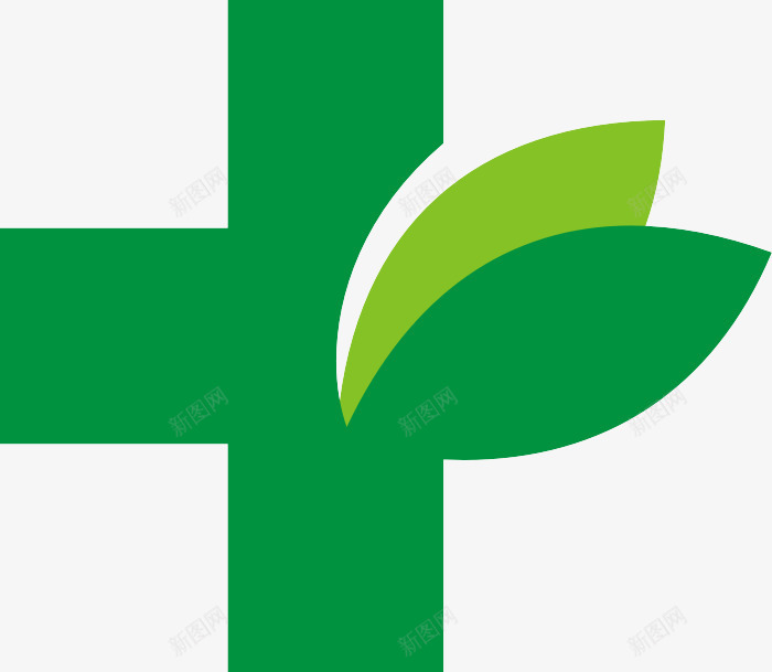 绿色十字架图标png_新图网 https://ixintu.com 医院 十字形 十字架 标识 绿