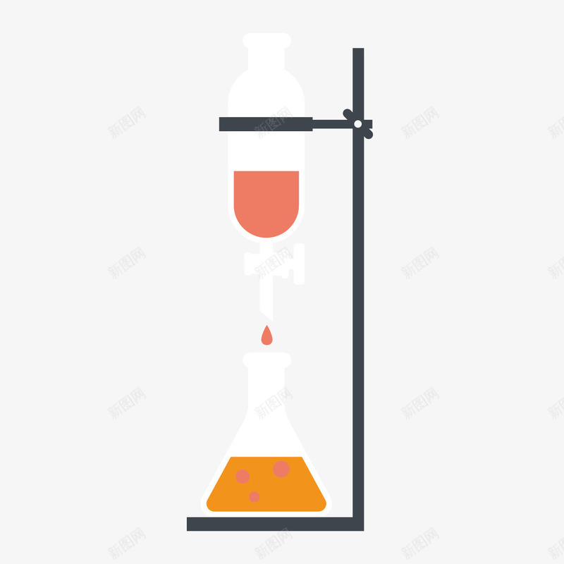 卡通科研支架烧杯矢量图ai免抠素材_新图网 https://ixintu.com 卡通 手绘 支架 液体 滴液 烧杯 生物科研 锥形瓶子 矢量图