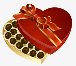 卡通爱情情人节巧克力礼盒素材
