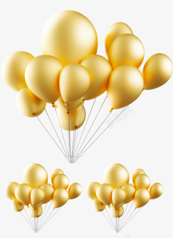 金质感金色质感的气球高清图片