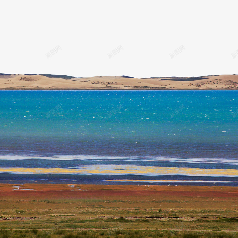 蓝色青海湖png免抠素材_新图网 https://ixintu.com 湖岸 湖水 青海湖 风景名胜