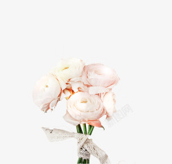 浪漫插花白色美丽康乃馨花束高清图片