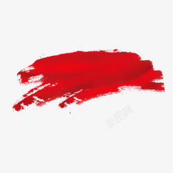 红色墨迹T恤中国风红色水墨图高清图片