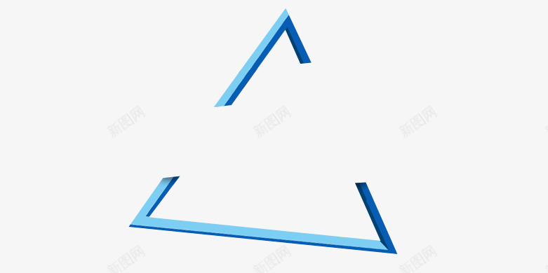 蓝色三角形背景png免抠素材_新图网 https://ixintu.com 三角形 下单即送 促销 图案 手绘 立体 背景 蓝色 装饰