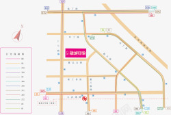 城市公交线路图素材