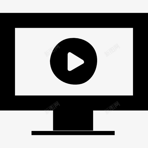 计算机游戏界面符号视频或演示图标png_新图网 https://ixintu.com 播放器 显示器 演示 玩 电脑 界面 符号 视频电影