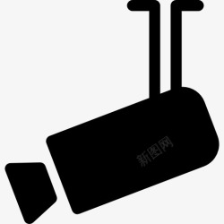 保障系统的安全机场保安摄像机图标高清图片