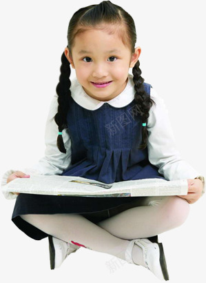 可爱读书女孩学习女童png免抠素材_新图网 https://ixintu.com 可爱 女孩 女童 学习 读书
