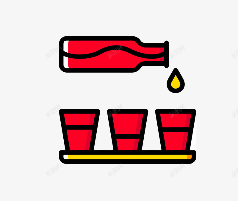 水杯png免抠素材_新图网 https://ixintu.com ai格式 倒水 卡通 哇哈哈矿泉水 容器 扁平化设计 水 瓶 矢量图免费下载 矿泉水 矿泉水瓶 饮料