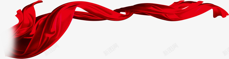 红色丝绸带子飘带png免抠素材_新图网 https://ixintu.com 丝绸 带子 红色 飘带