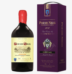紫色瓶一瓶红酒高清图片