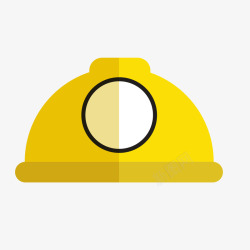 矿工卡通黄色的安全帽矢量图高清图片