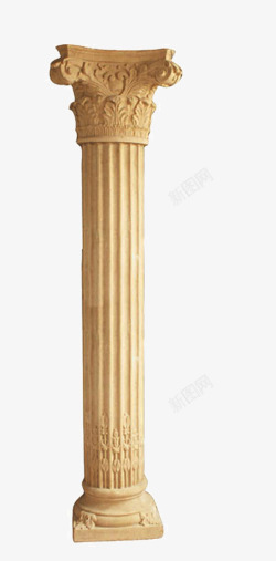 金漆罗马柱金漆罗马柱元素创意高清图片