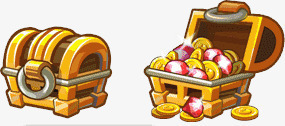 红色钻石金色宝箱png免抠素材_新图网 https://ixintu.com 红色 金色 钻石
