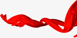 飘扬的绸带飘扬的红色绸带党建高清图片