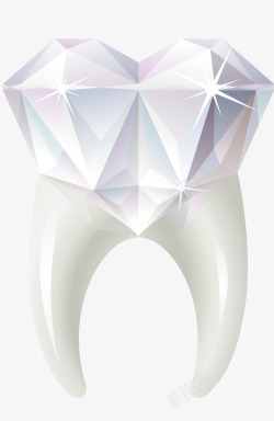 钻石牙齿素材