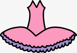 粉色芭蕾舞裙素材
