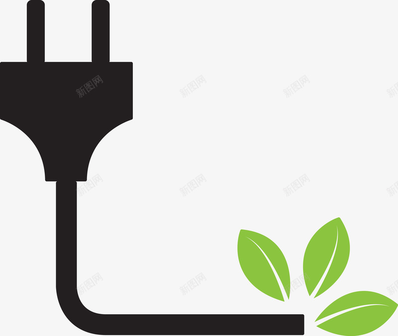 低能耗电源图标png_新图网 https://ixintu.com 低能耗 可再生能源 可回收 回收利用 图标 垃圾桶 环保 生态标志 绿叶 绿色 绿色环保