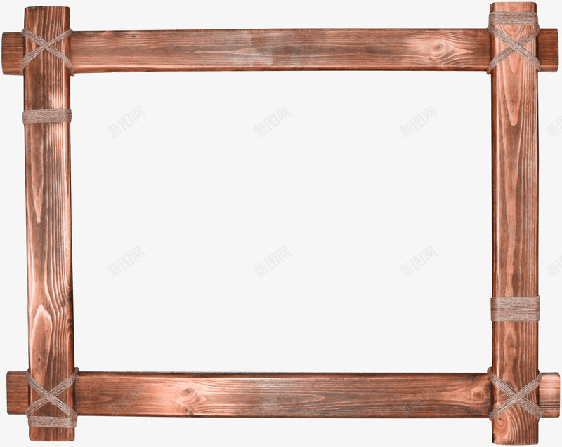棕色木框png免抠素材_新图网 https://ixintu.com 木板 木框 木棍 板子 深色木框
