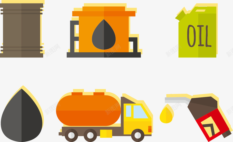 石油的运输png免抠素材_新图网 https://ixintu.com 加油图 加油站 加油装置 油桶 油管 油罐车 黑色管道