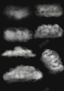 乌云天空云朵漂浮效果高清图片