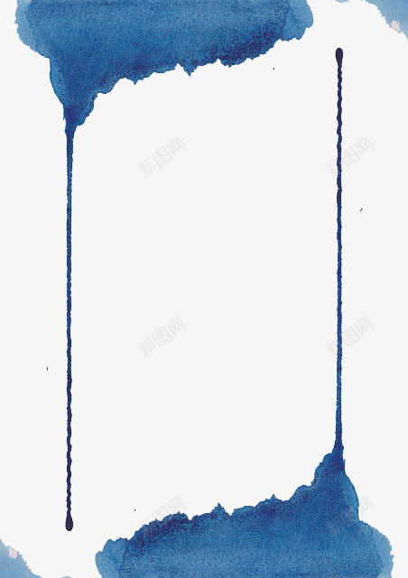 蓝色颜料背景png免抠素材_新图网 https://ixintu.com 水彩画 背景装饰 蓝色 颜料
