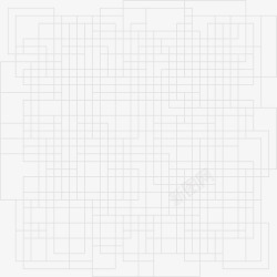 手绘线条花纹图案PNG黑色简约线条格子高清图片