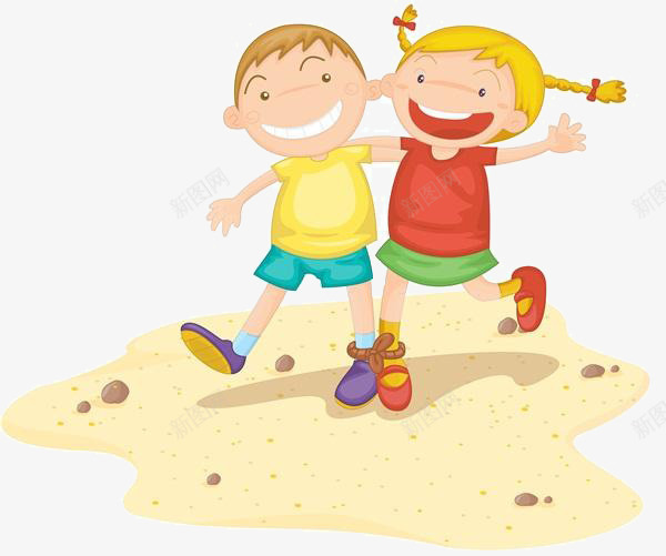 卡通沙滩上的男孩png免抠素材_新图网 https://ixintu.com 卡通 夏天 女孩 度假 开心 手绘 旅游 沙滩 沙滩上的 玩耍 男孩 跑步