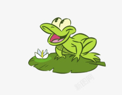 快乐的青蛙王子呱呱呱素材