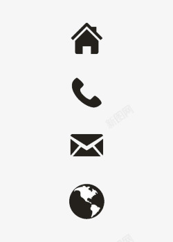 icon机构地址黑色住址电话图标高清图片
