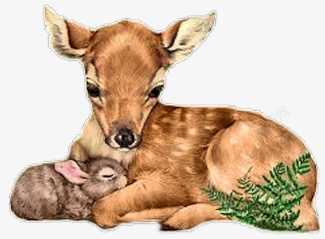 麋鹿写实png免抠素材_新图网 https://ixintu.com 大森林 棕黄色 白色斑点 麋鹿