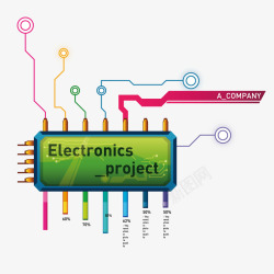 电路工程创意科技工程图案高清图片