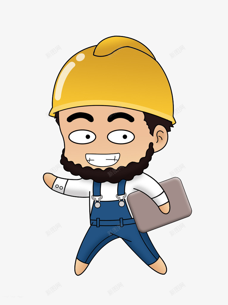 建筑工程师png免抠素材_新图网 https://ixintu.com 人物 卡通 安全帽 安装工人 工程师 建筑