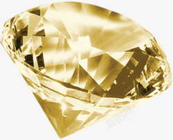 黄色闪耀钻石素材