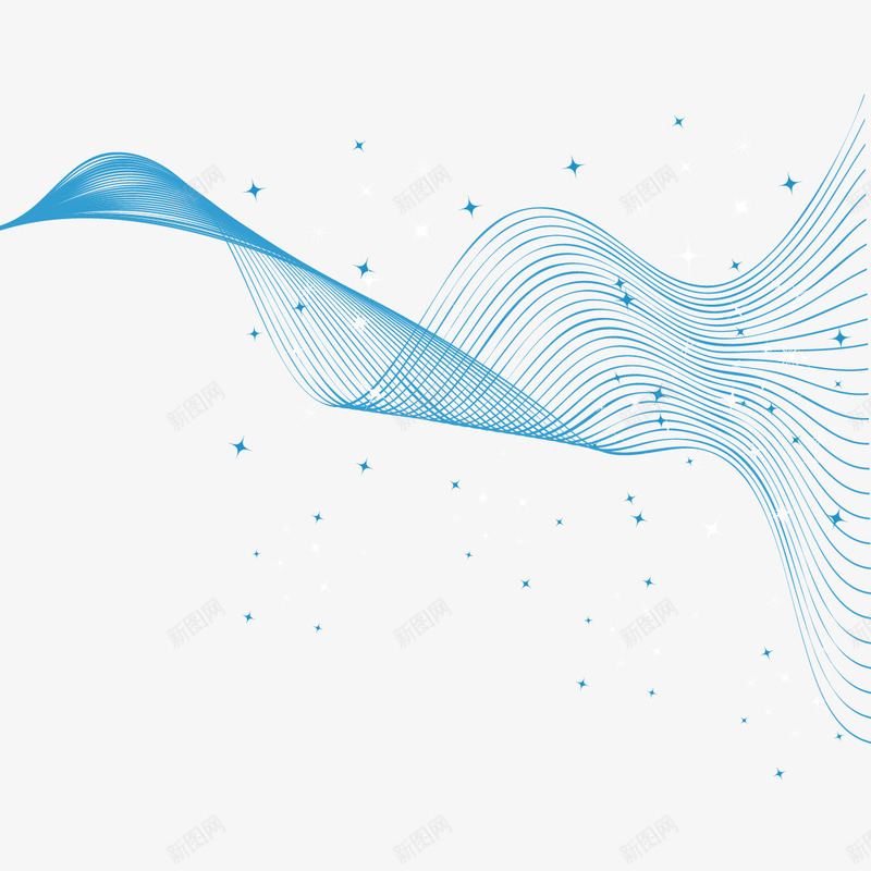 波浪线条png免抠素材_新图网 https://ixintu.com 光线 动感 曲线 波浪 点线面 线条