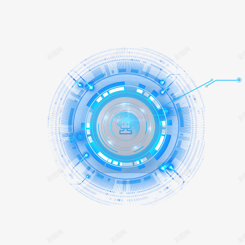 蓝色科技感酷圆圈图png免抠素材_新图网 https://ixintu.com 圆圈 接线图 旋转 炫酷科技 电路板 科技 科技小 科技小元素 科技蓝 线路板 蓝色