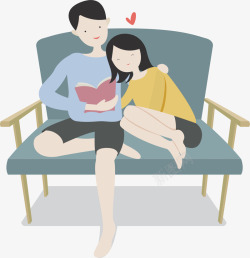 情侣读书浪漫情侣读书高清图片