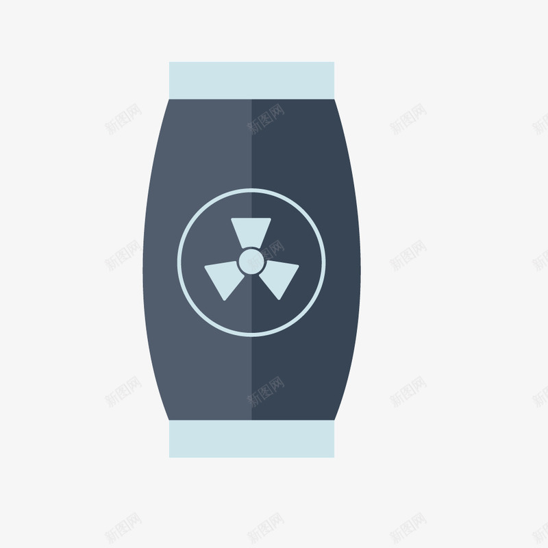 核武器原料桶png免抠素材_新图网 https://ixintu.com 危险物品 核原料 核污染 桶 武器库 蓝黑色