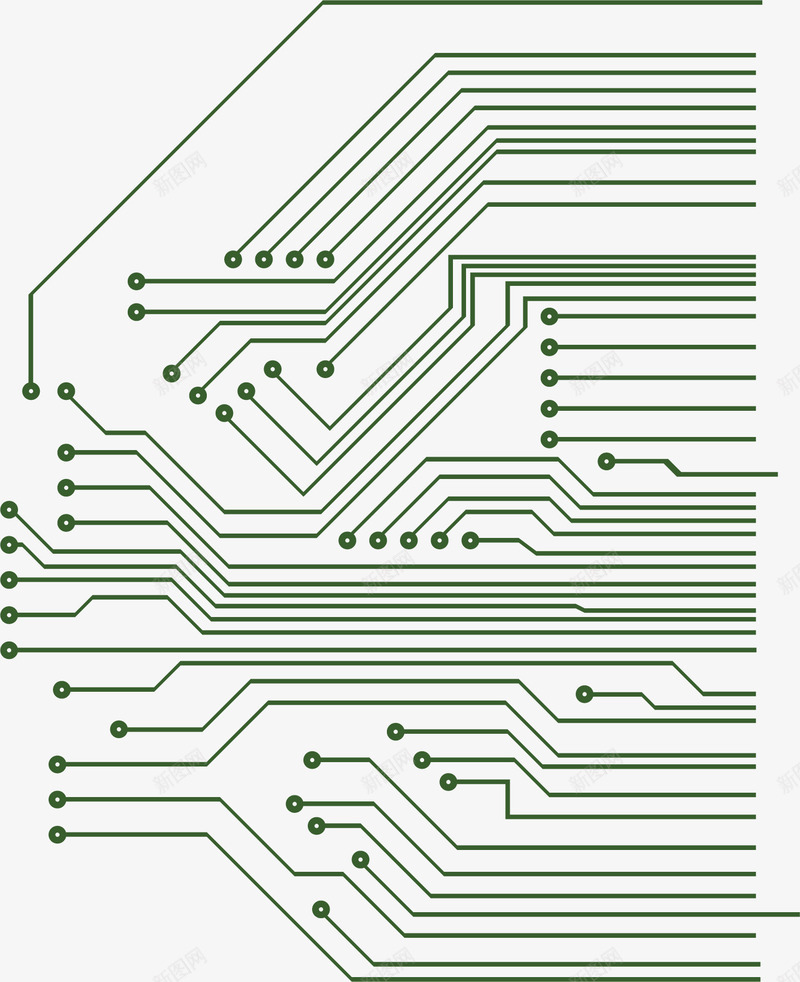 电路板原件图png免抠素材_新图网 https://ixintu.com 接线图 电路板线路图 电路版