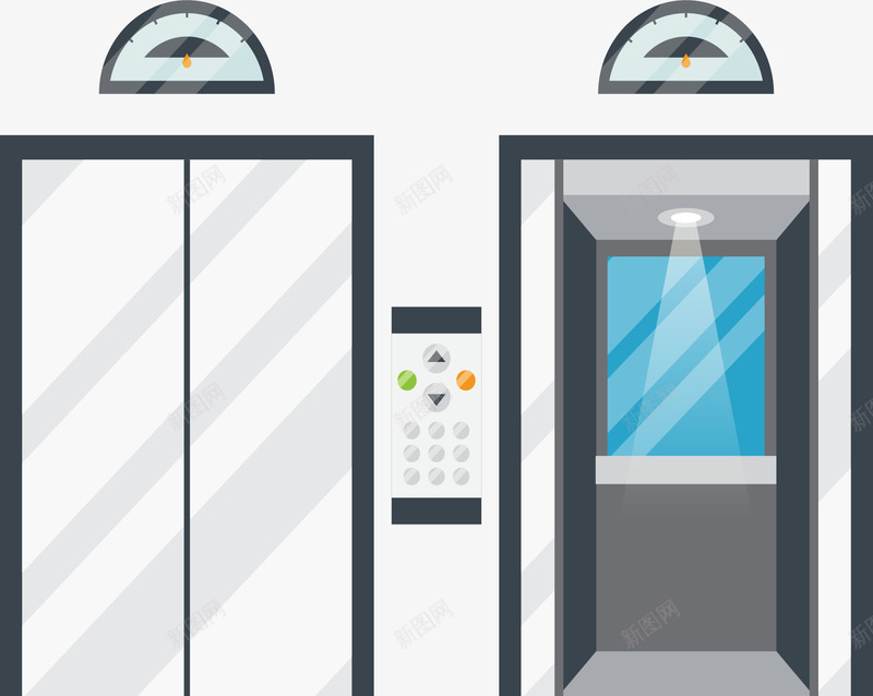 灰色商务大楼电梯矢量图ai免抠素材_新图网 https://ixintu.com 公司 公司电梯 商务电梯 大楼电梯 电梯 矢量png 矢量图