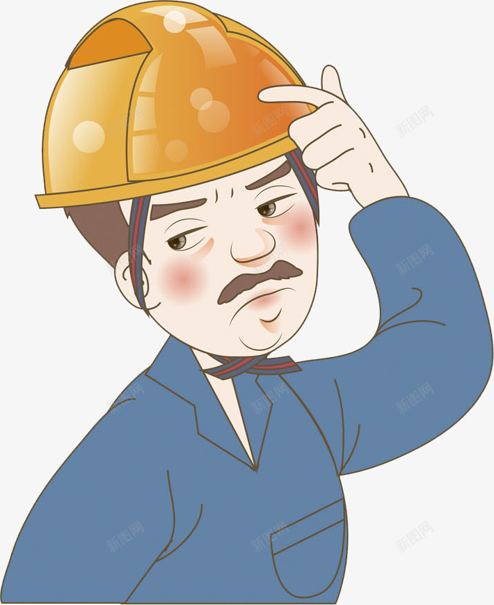 安全帽工人png免抠素材_新图网 https://ixintu.com 人物画 卡通手绘 安全帽工人 水彩画 装饰图案