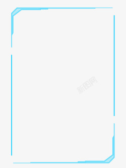 蓝色手机图案蓝色科技边框高清图片