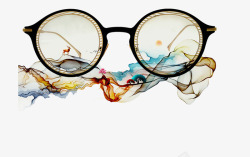 远视镜中国风眼镜高清图片