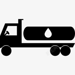 加油车的油罐燃料的卡车图标高清图片