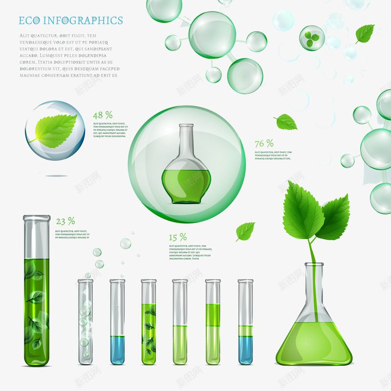 绿色生物泡泡图表png免抠素材_新图网 https://ixintu.com 养颜 化妆品素材 有机生物 氧 水分子 生态 生物 生物元素 细胞 绿色 补水