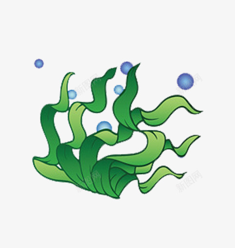 海底的美妙png免抠素材_新图网 https://ixintu.com 植物 气泡 水草 绿色 装饰