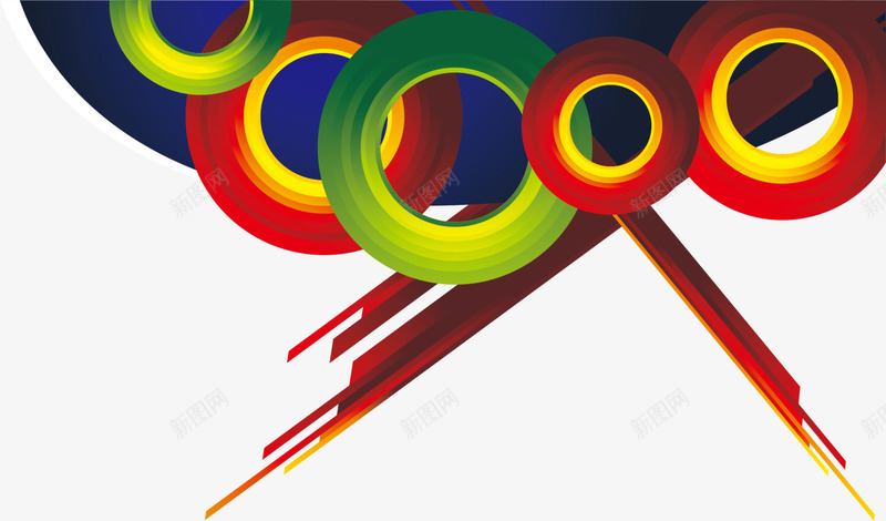 彩色圆圈框架png免抠素材_新图网 https://ixintu.com 七彩圆圈 彩色圆圈 装饰图案