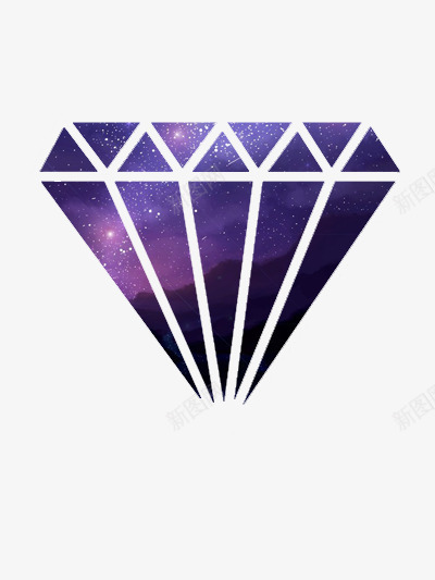 星空里的钻石png免抠素材_新图网 https://ixintu.com 唯美 夜晚 星空 钻石